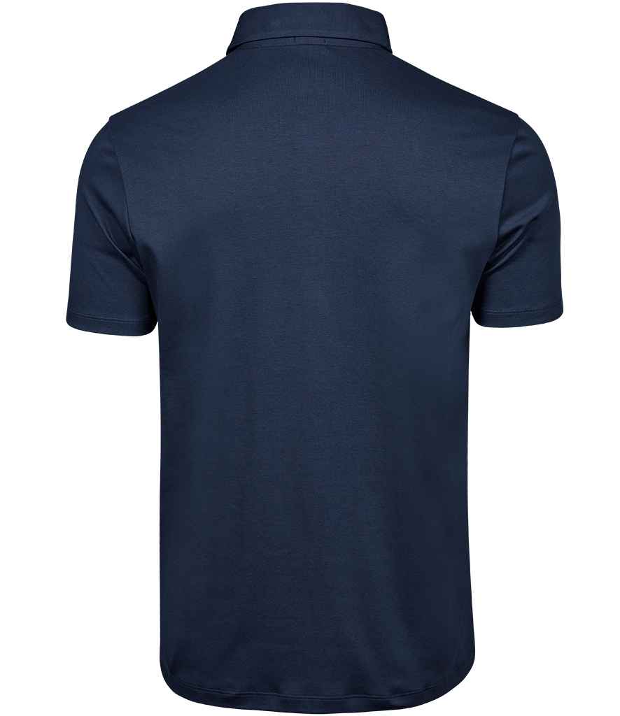 Tee Jays Pima Cotton Interlock Polo Shirt | Navy - Lancashire Teamwear