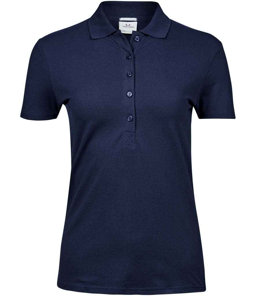 Tee Jays Ladies Luxury Stretch Polo Shirt | Navy - Lancashire Teamwear