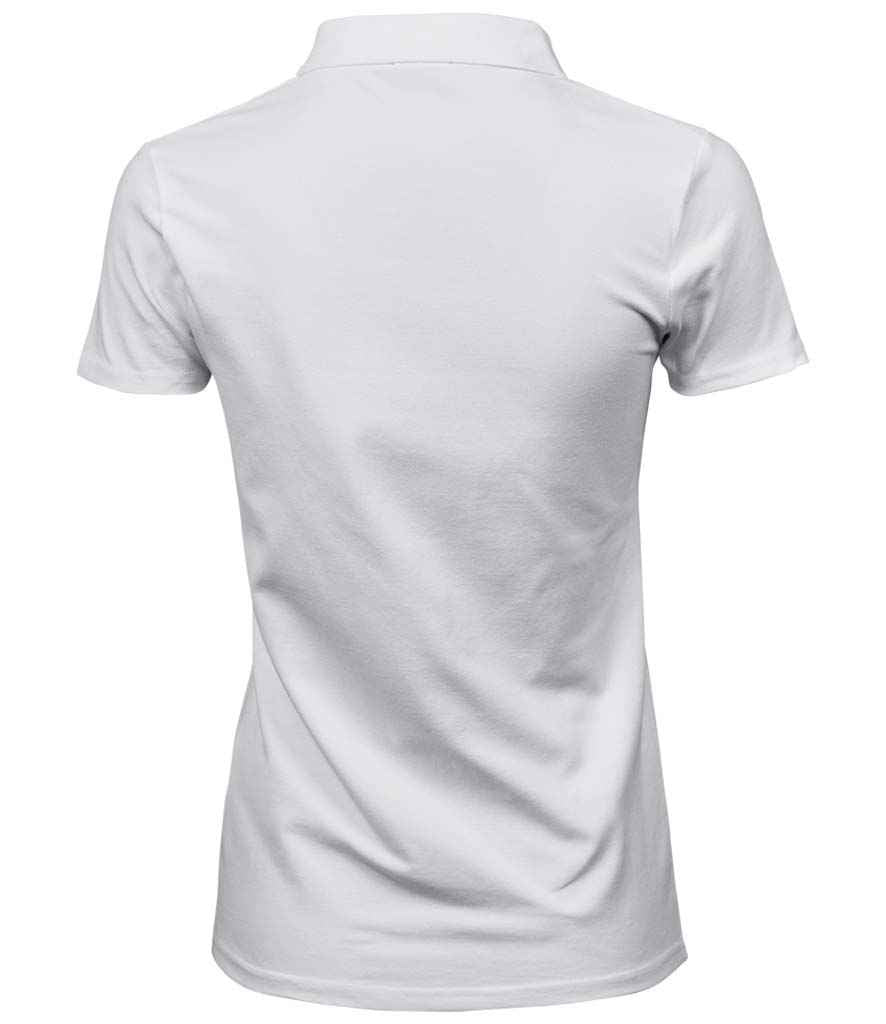Tee Jays Ladies Luxury Stretch Polo Shirt | White - Lancashire Teamwear