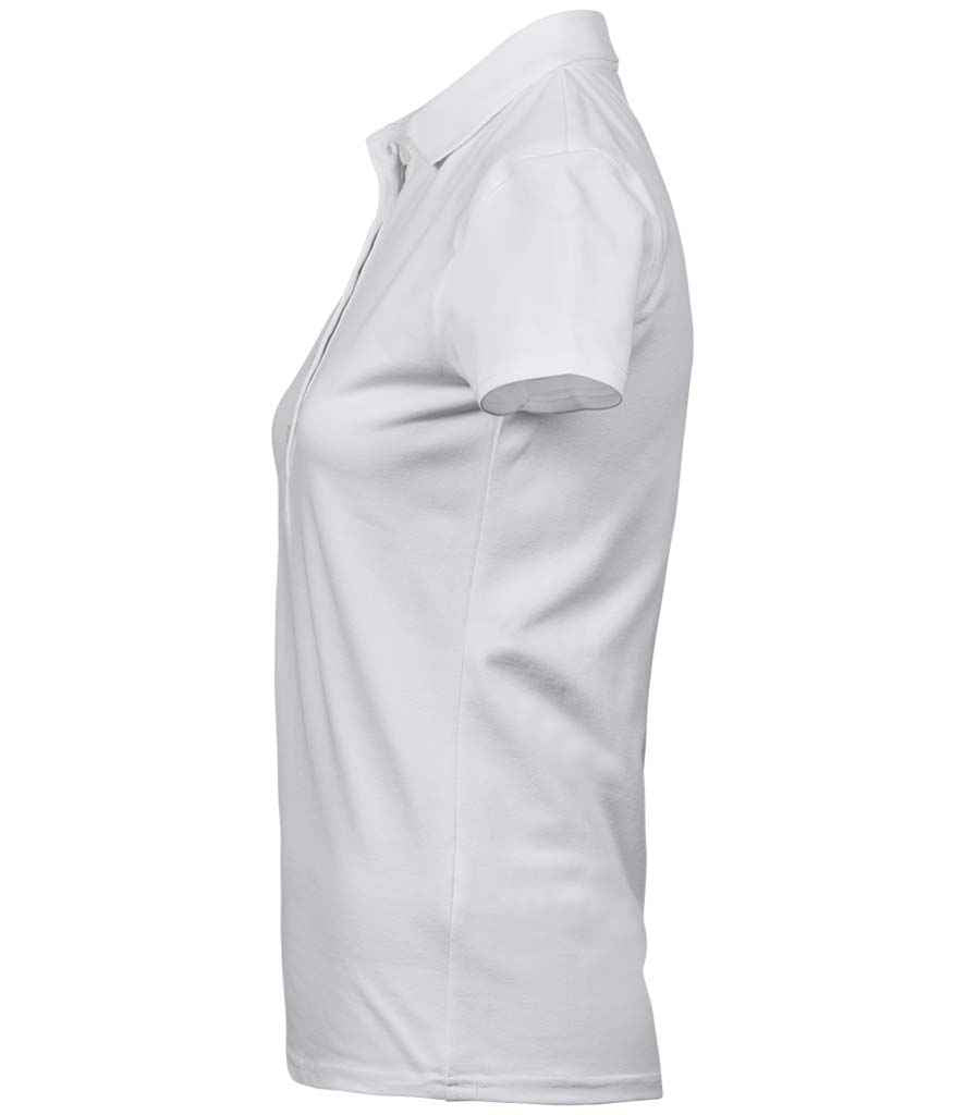 Tee Jays Ladies Luxury Stretch Polo Shirt | White - Lancashire Teamwear
