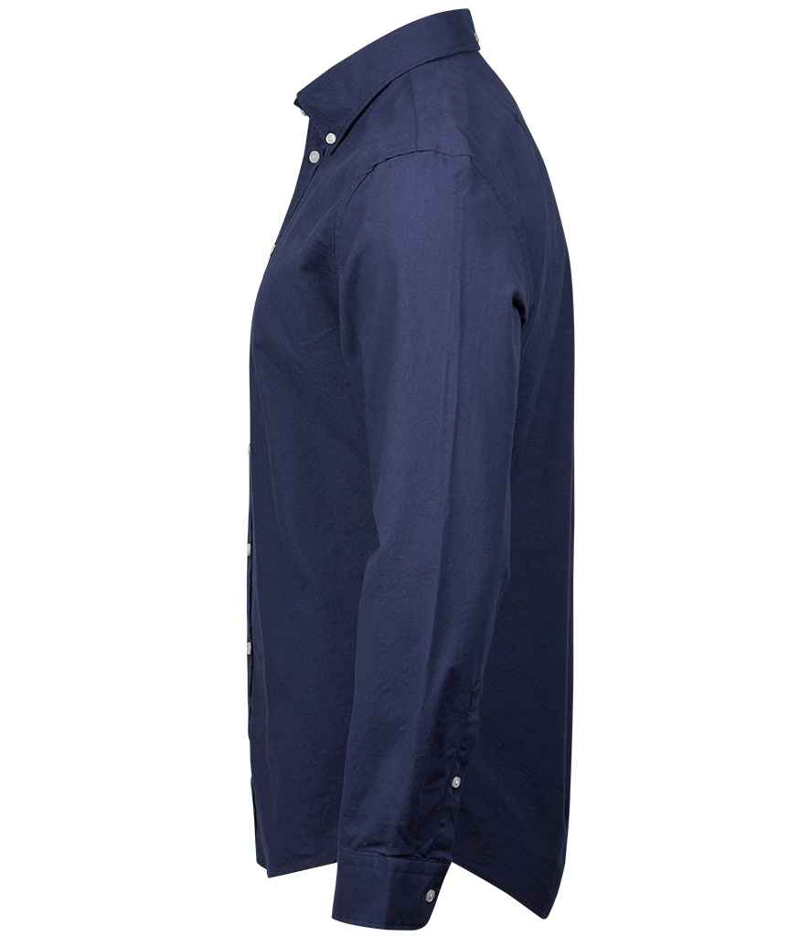 Tee Jays Perfect Long Sleeve Oxford Shirt | Navy - Lancashire Teamwear