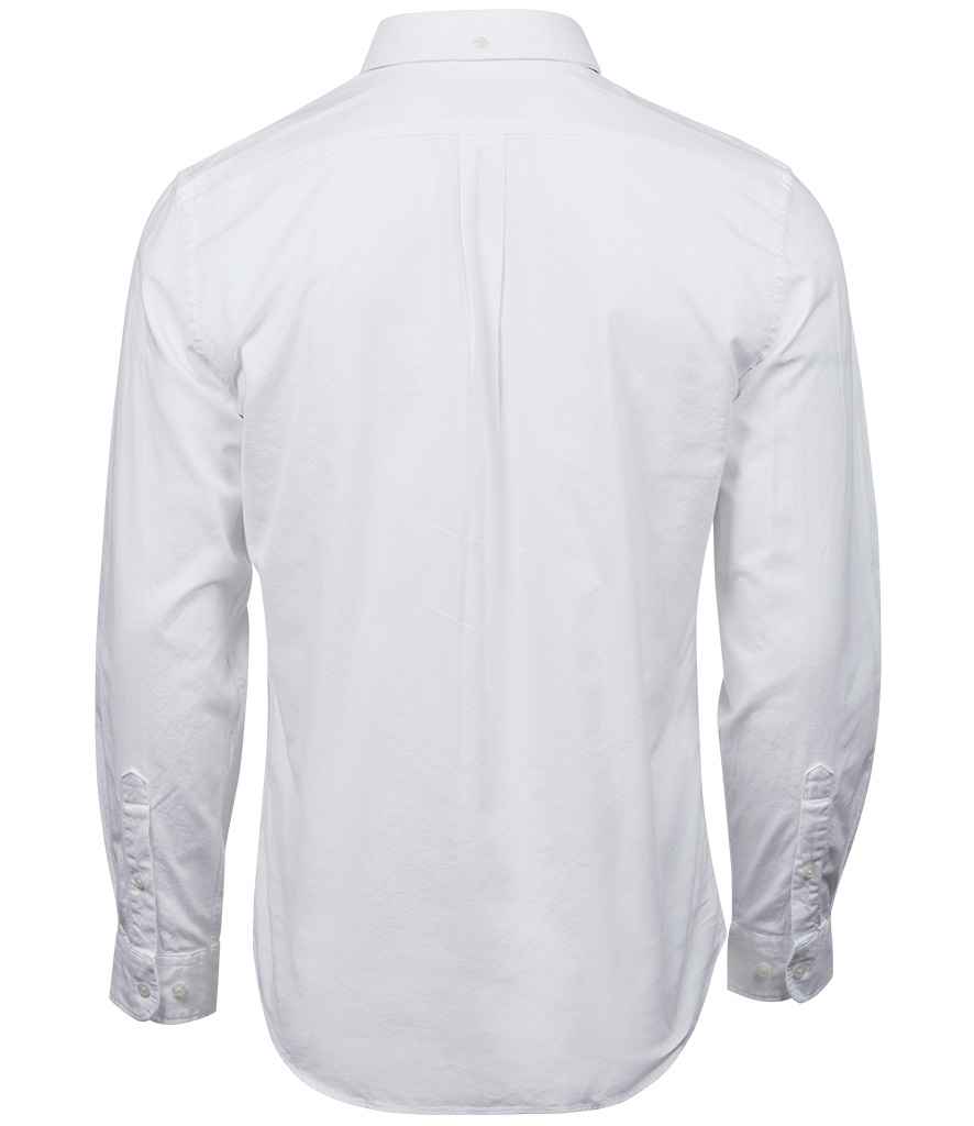 Tee Jays Perfect Long Sleeve Oxford Shirt | White - Lancashire Teamwear