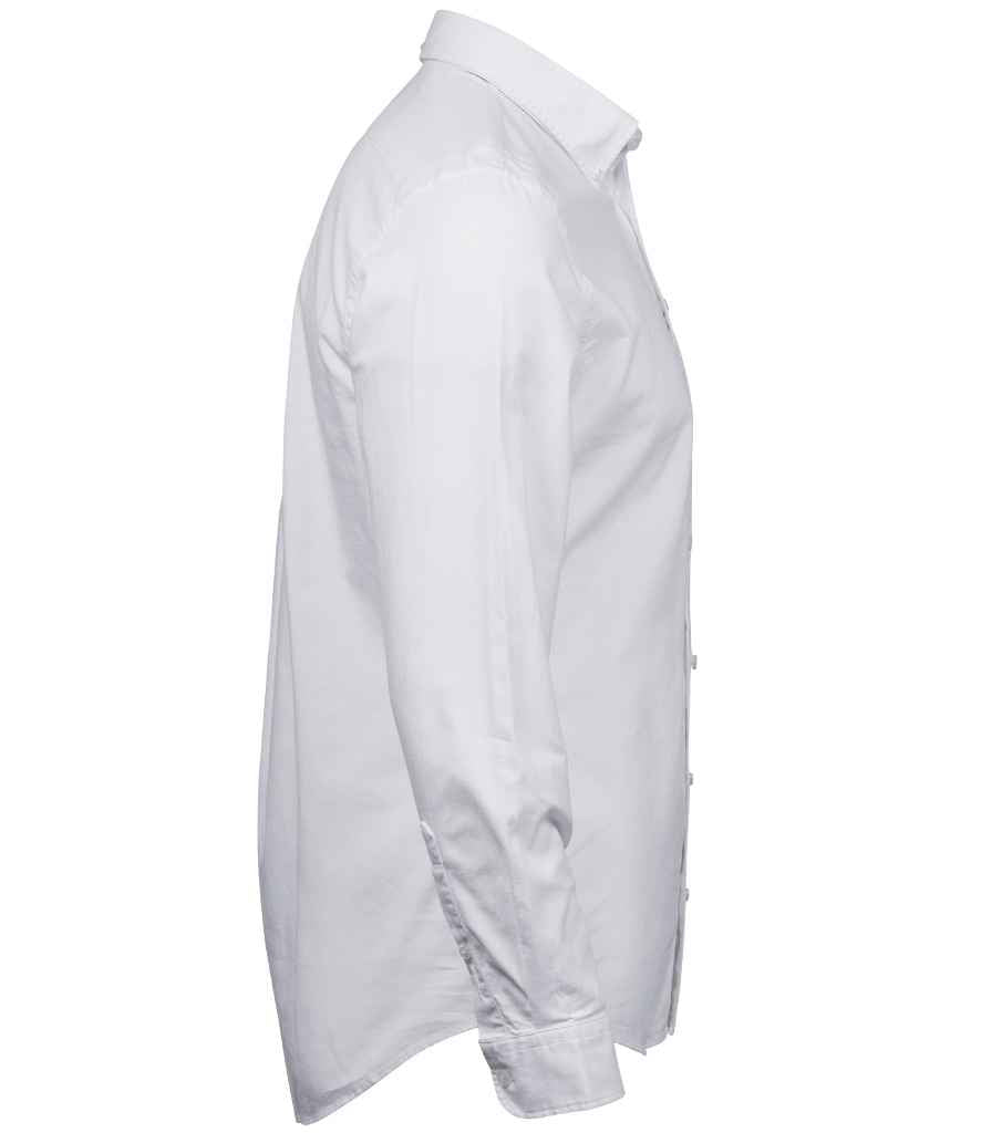 Tee Jays Perfect Long Sleeve Oxford Shirt | White - Lancashire Teamwear