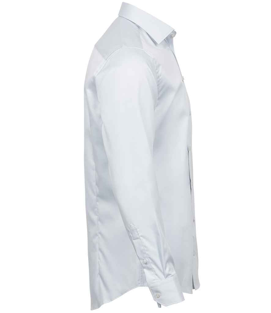 Tee Jays Luxury Comfort Fit Long Sleeve Oxford Shirt | White - Lancashire Teamwear