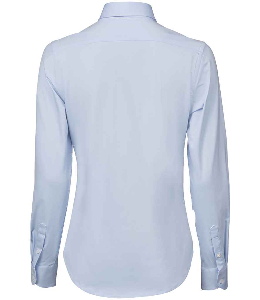 Tee Jays Ladies Active Long Sleeve Stretch Shirt | Light Blue - Lancashire Teamwear