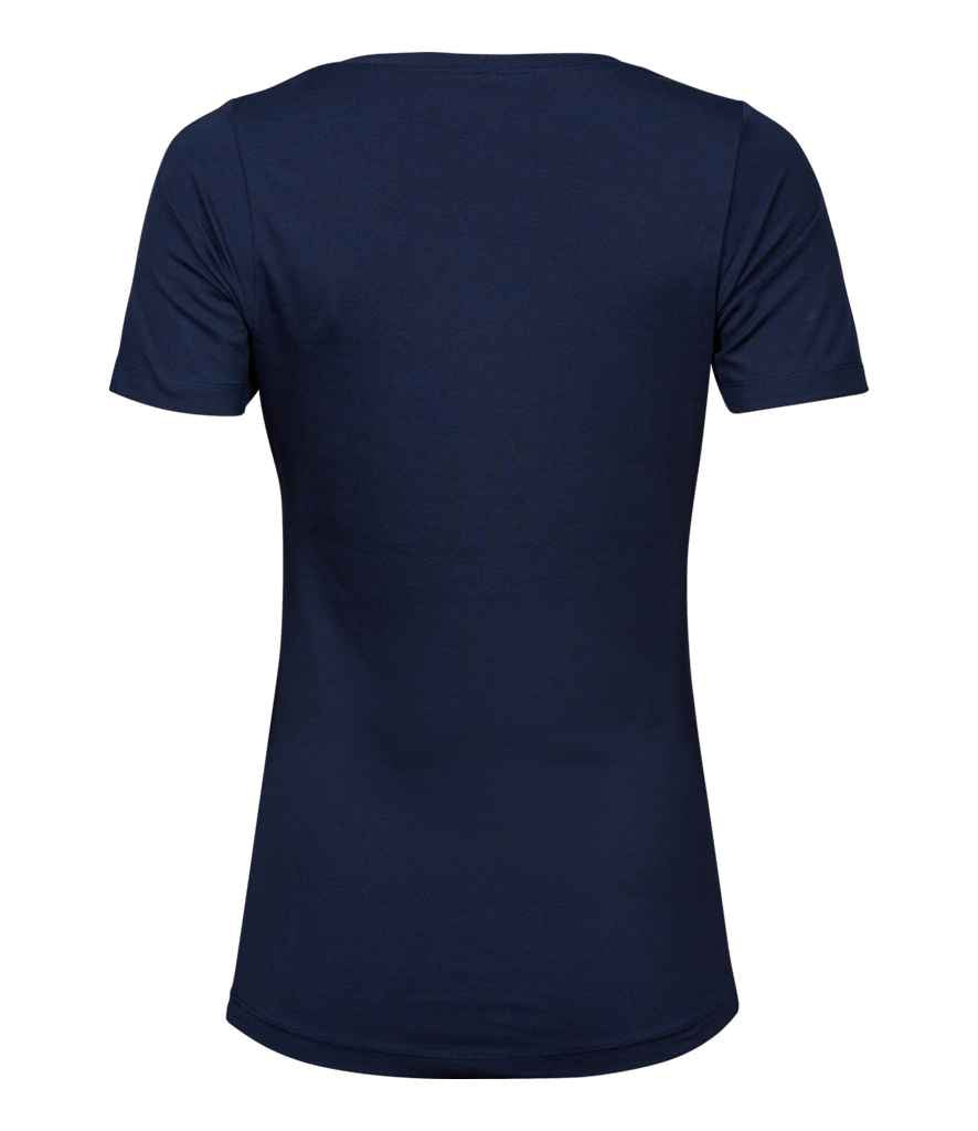 Tee Jays Ladies Stretch T-Shirt | Navy - Lancashire Teamwear