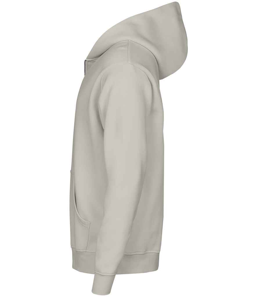 Tee Jays Unlabeled Hooded Full Zip Sweatshirt | Cement - Lancashire Teamwear