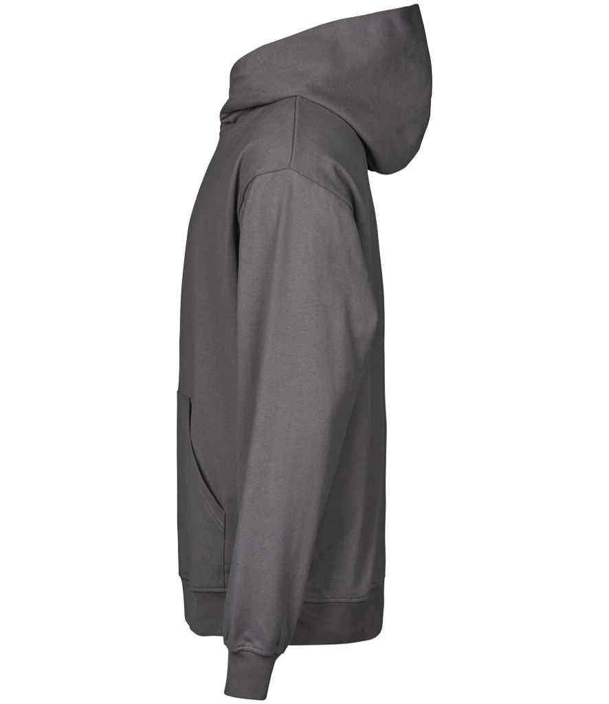 Tee Jays Unlabeled Heavy Loose Fit Hooded Sweatshirt | Powder Grey - Lancashire Teamwear