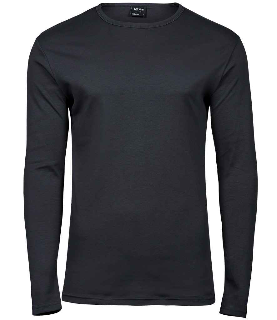Tee Jays Long Sleeve Interlock T-Shirt Dark Grey