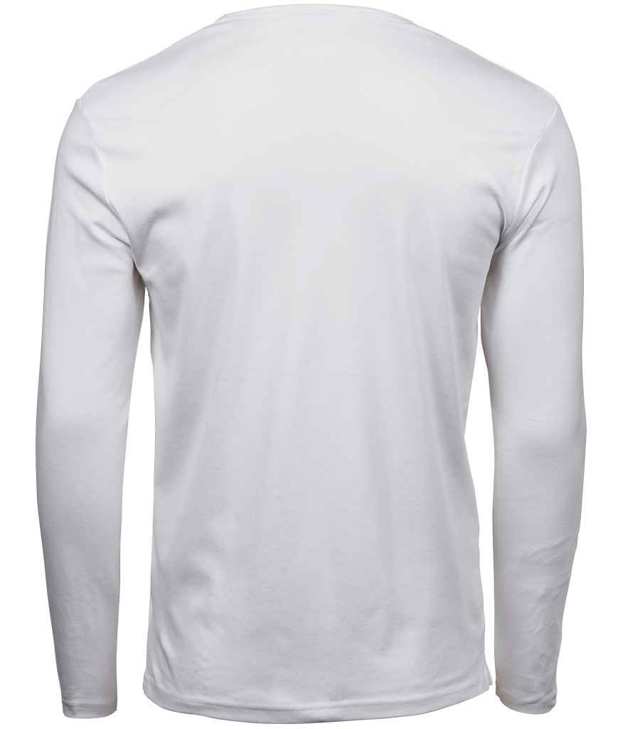 Tee Jays Long Sleeve Interlock T-Shirt | White - Lancashire Teamwear