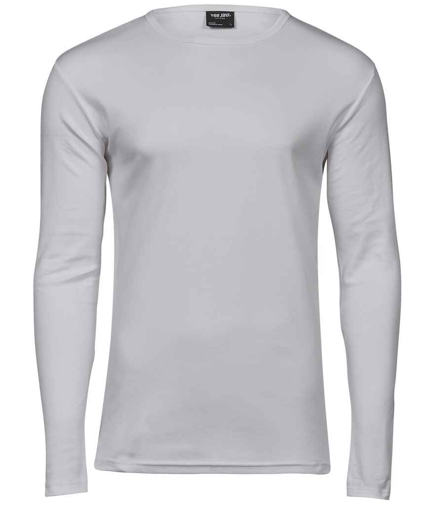 Tee Jays Long Sleeve Interlock T-Shirt White