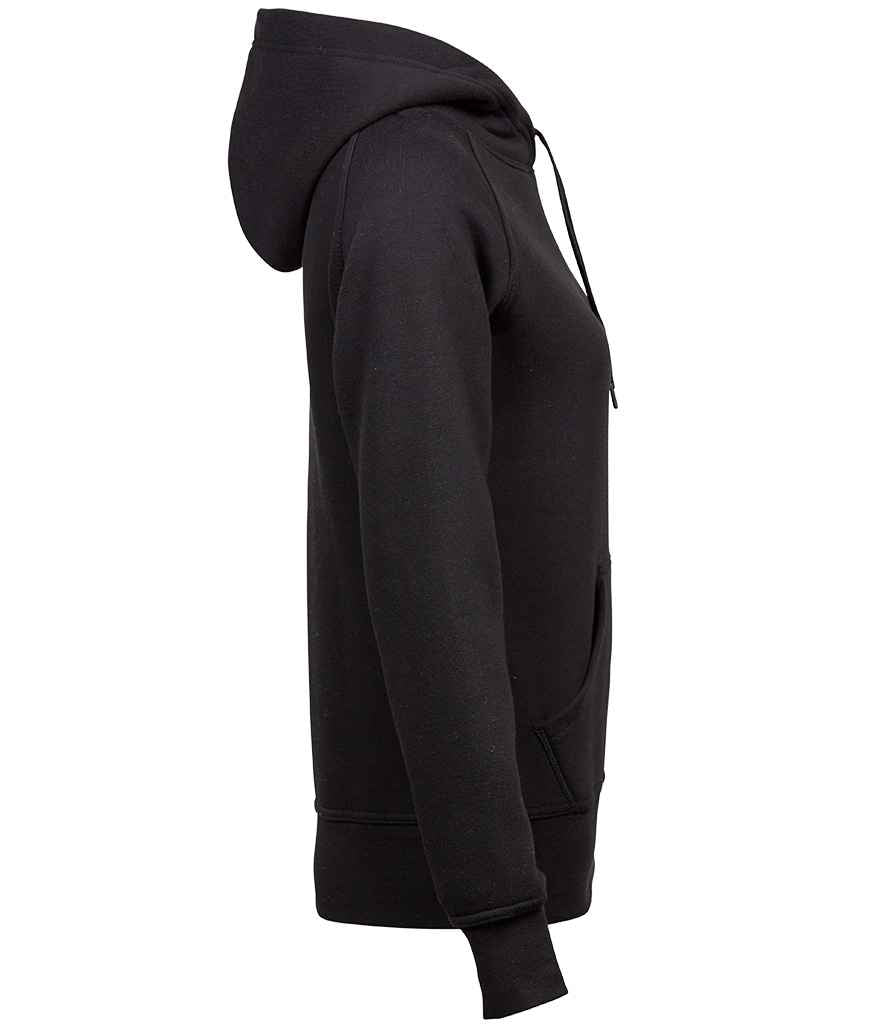 Tee Jays Ladies Raglan Hooded Sweatshirt | Black - Lancashire Teamwear