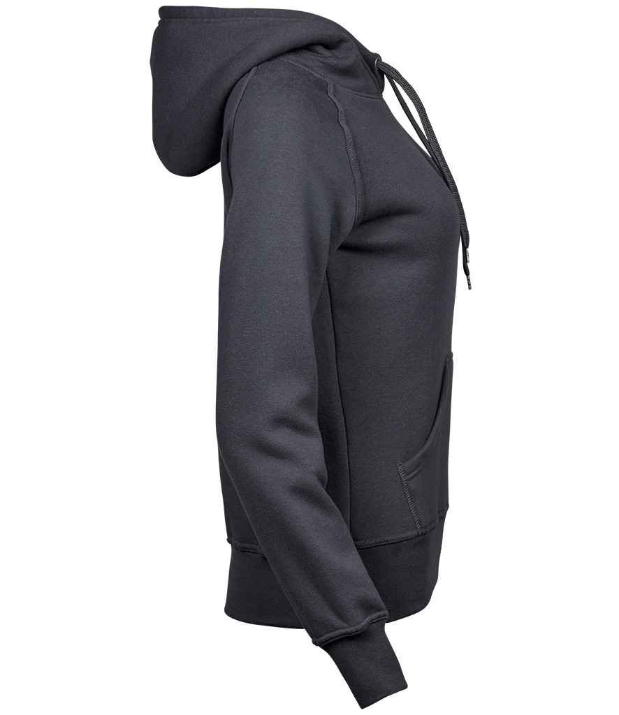 Tee Jays Ladies Raglan Hooded Sweatshirt | Dark Grey - Lancashire Teamwear