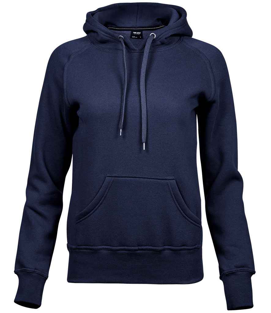 Tee Jays Ladies Raglan Hooded Sweatshirt | Navy - Lancashire Teamwear