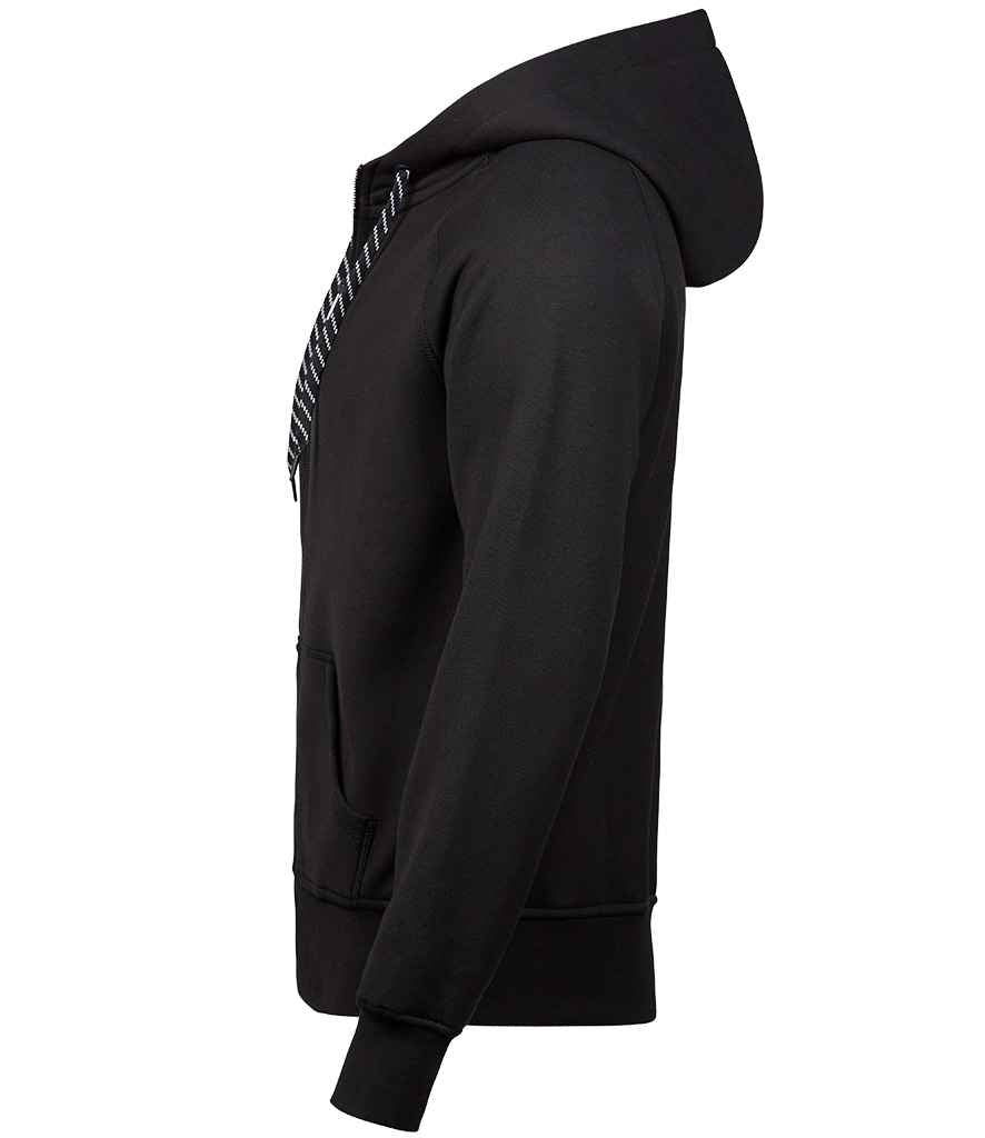 Tee Jays Fashion Zip Hooded Sweatshirt | Black - Lancashire Teamwear