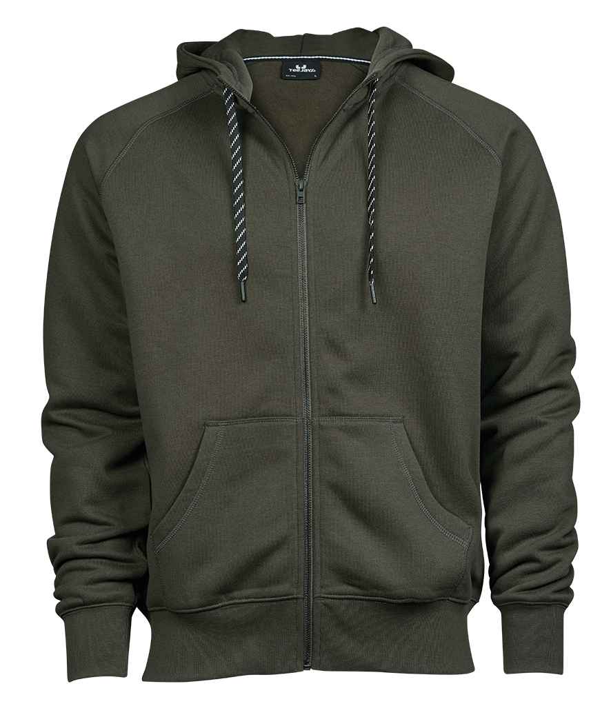Tee Jays Fashion Zip Hooded Sweatshirt Deep Green