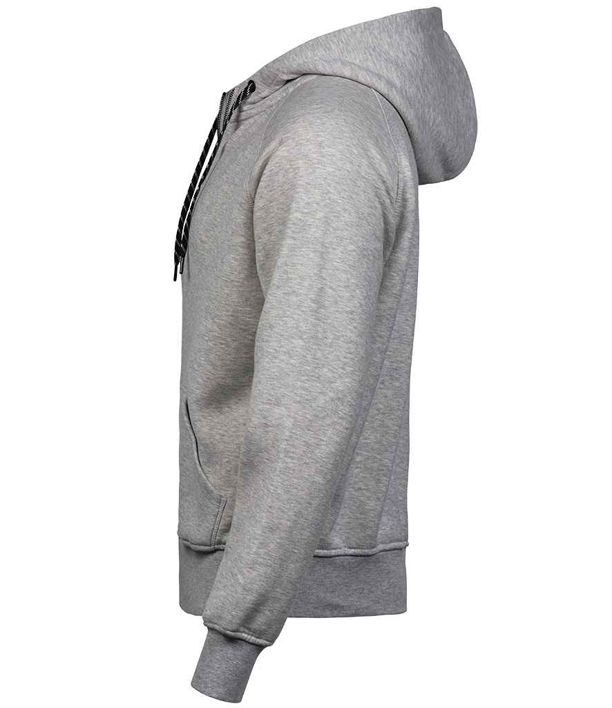 Tee Jays Fashion Zip Hooded Sweatshirt | Heather Grey - Lancashire Teamwear
