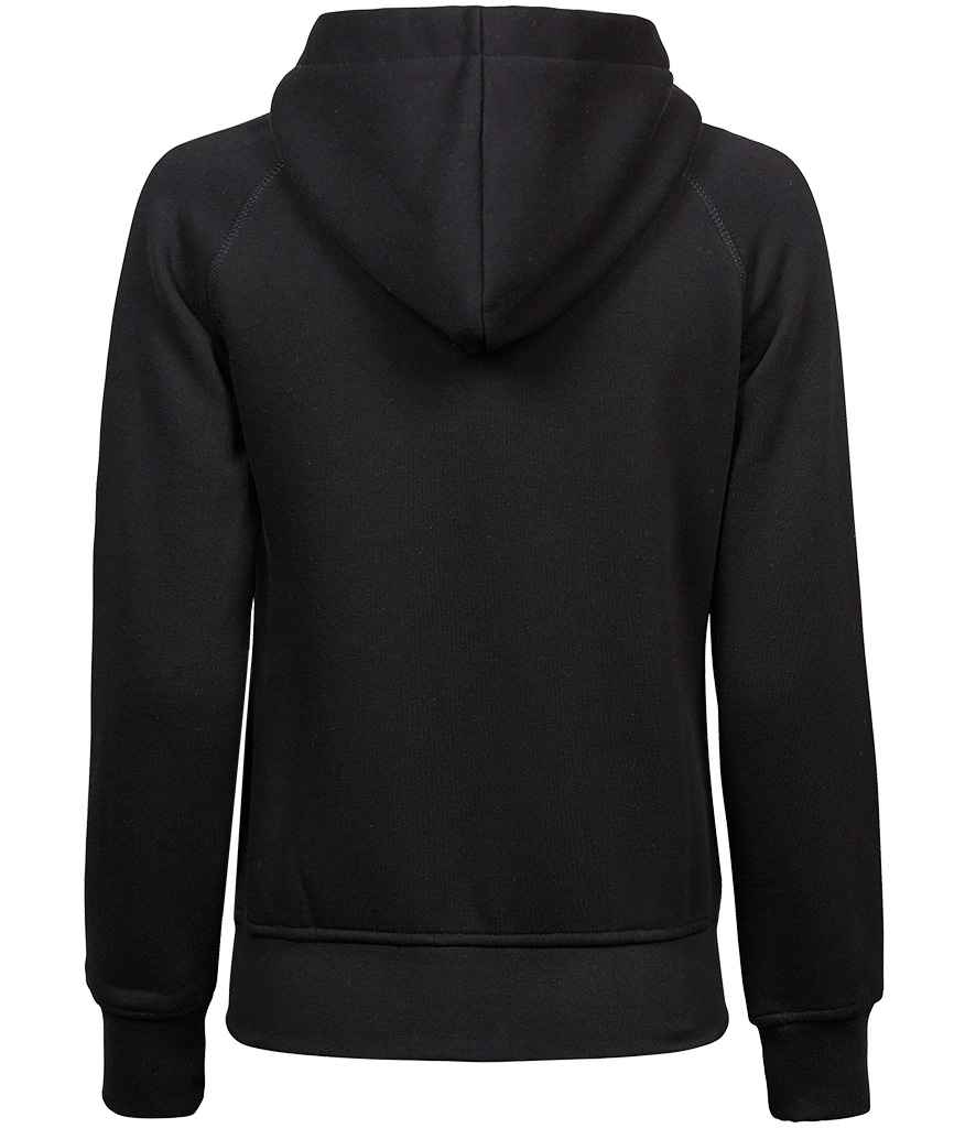 Tee Jays Ladies Fashion Zip Hooded Sweatshirt | Black - Lancashire Teamwear