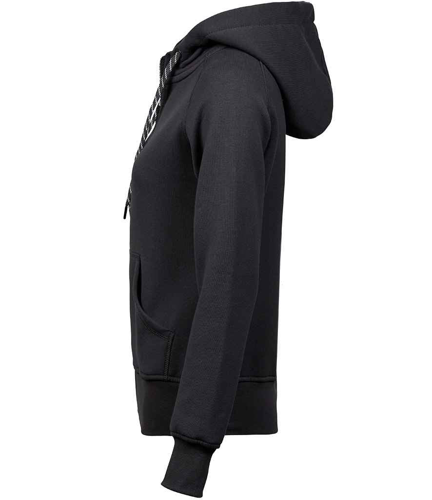 Tee Jays Ladies Fashion Zip Hooded Sweatshirt | Dark Grey - Lancashire Teamwear