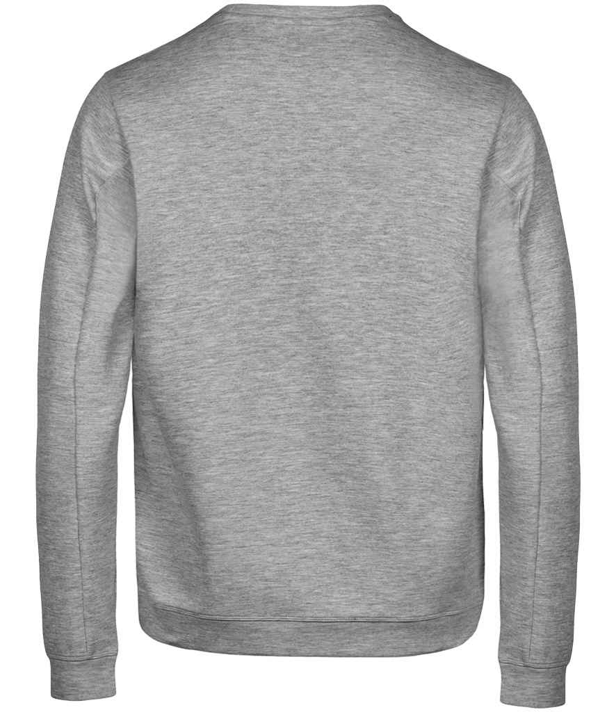 Tee Jays Athletic Crew Neck Sweatshirt | Heather Grey - Lancashire Teamwear