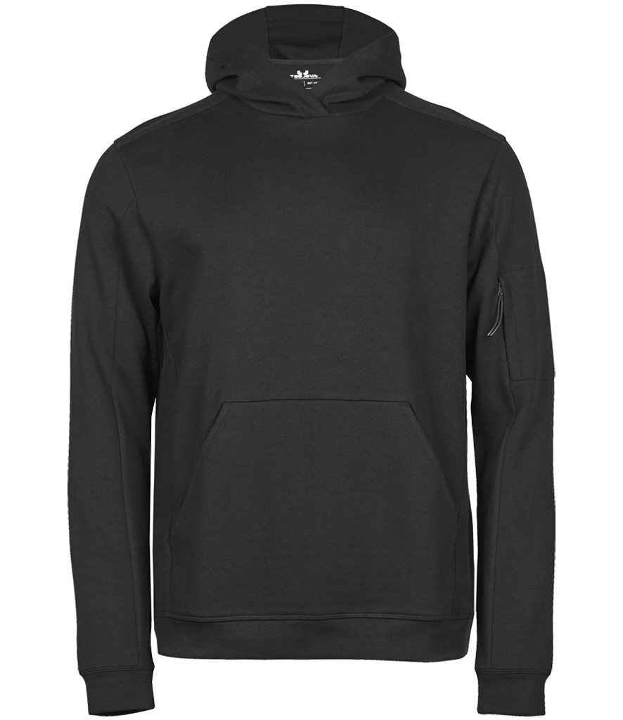 Tee Jays Athletic Hooded Sweatshirt | Black - Lancashire Teamwear