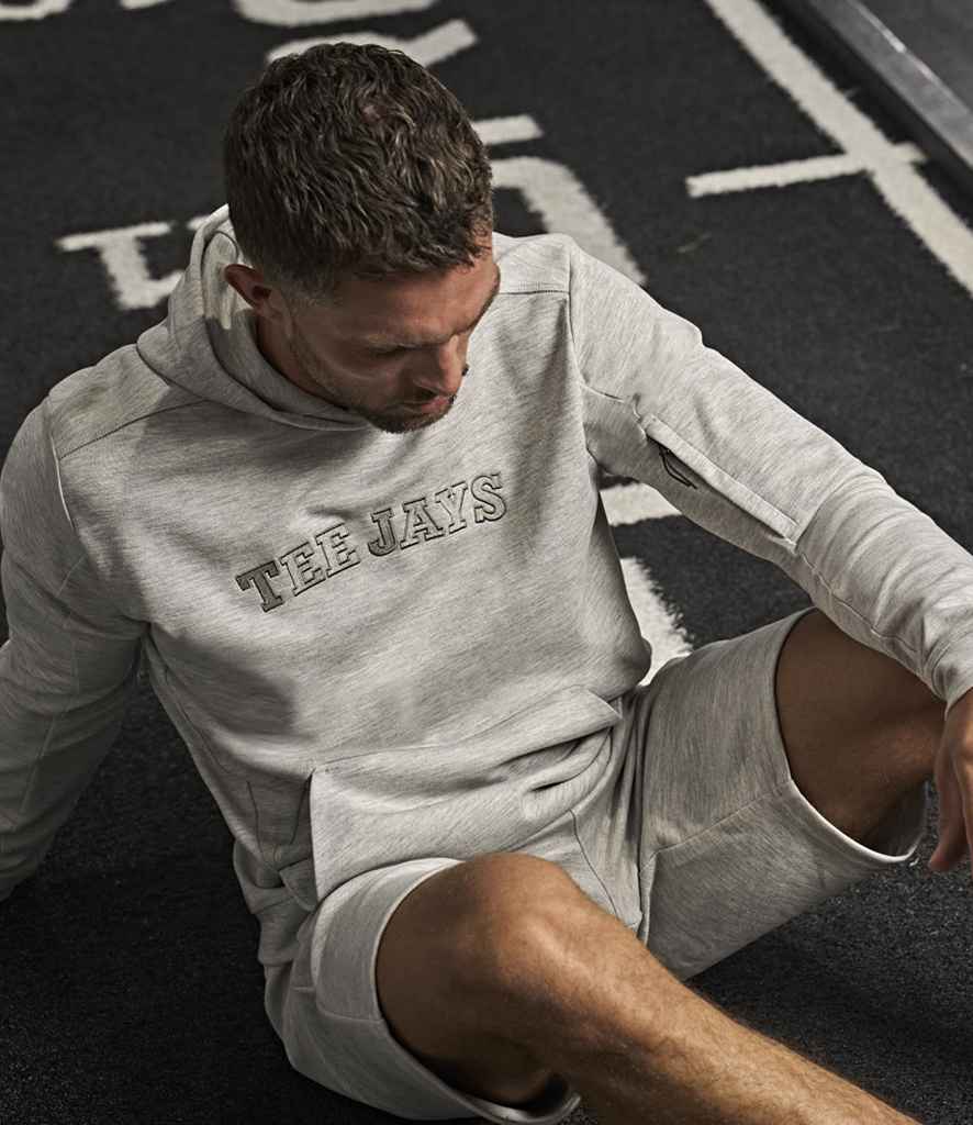 Tee Jays Athletic Hooded Sweatshirt | Heather Grey - Lancashire Teamwear