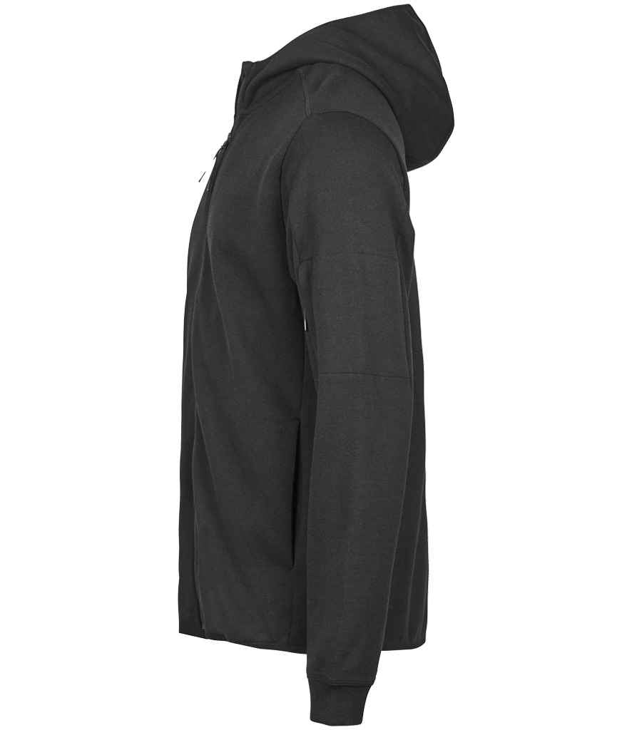 Tee Jays Athletic Hooded Full Zip Sweat Jacket | Black - Lancashire Teamwear