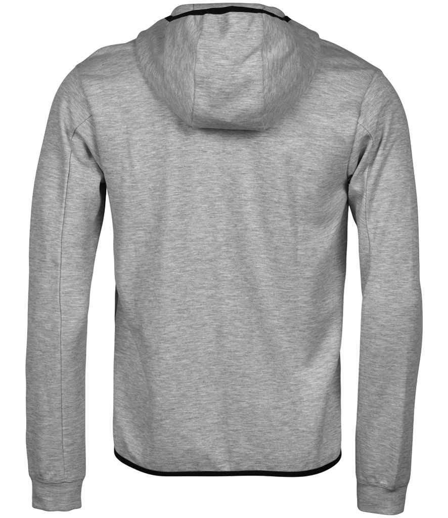 Tee Jays Athletic Hooded Full Zip Sweat Jacket | Heather Grey - Lancashire Teamwear