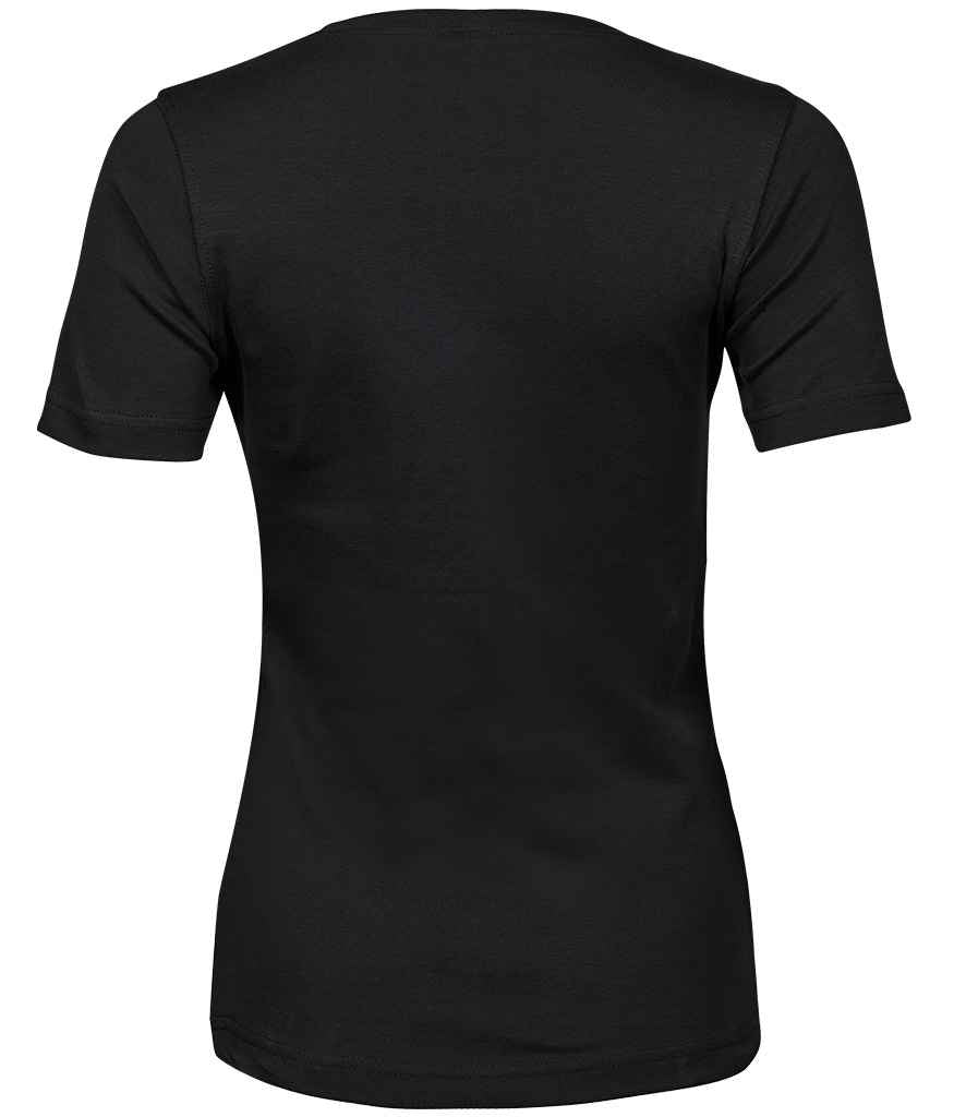 Tee Jays Ladies Interlock T-Shirt | Black - Lancashire Teamwear