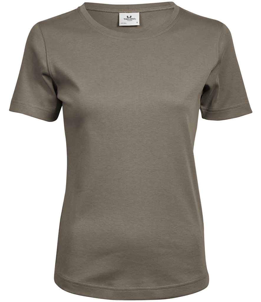 Tee Jays Ladies Interlock T-Shirt | Clay - Lancashire Teamwear