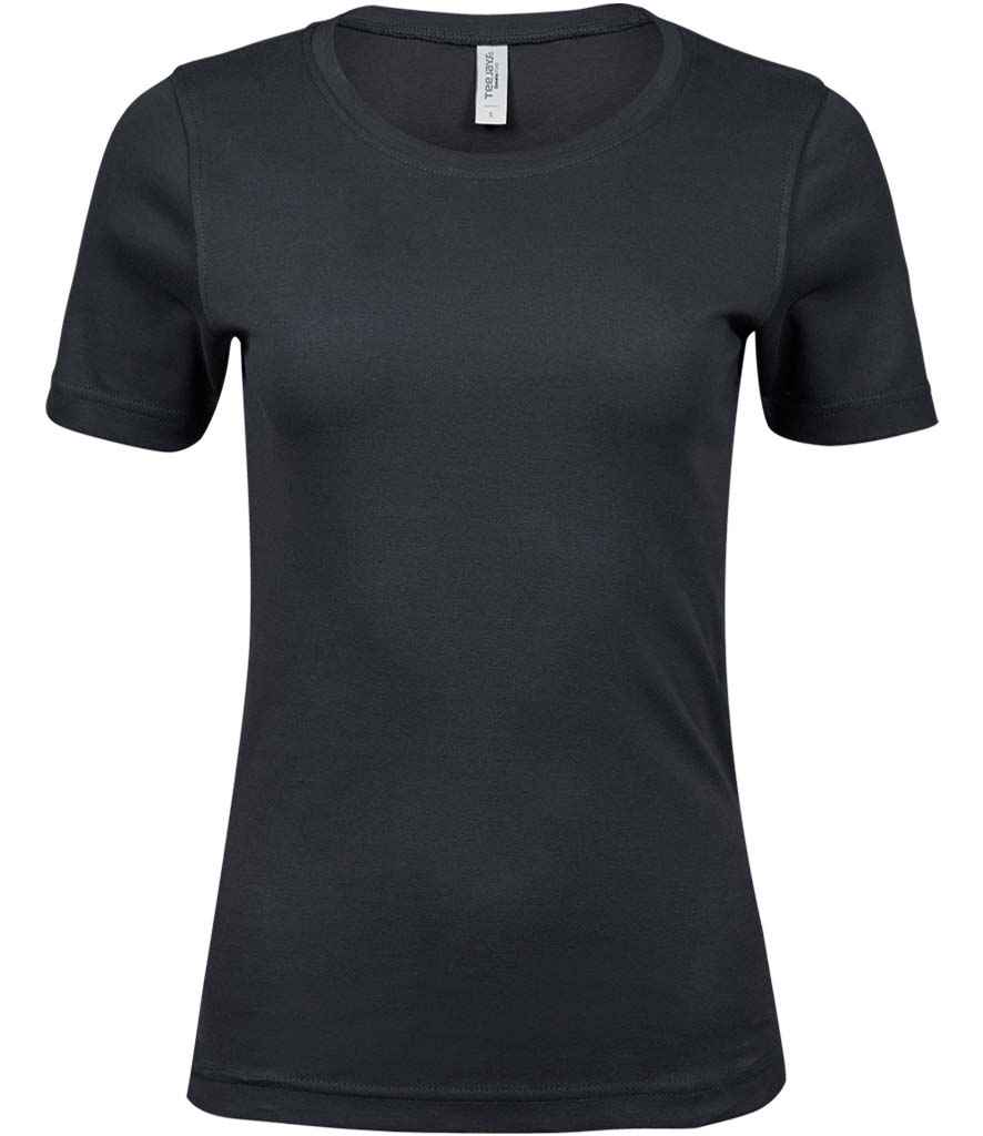 Tee Jays Ladies Interlock T-Shirt | Dark Grey - Lancashire Teamwear