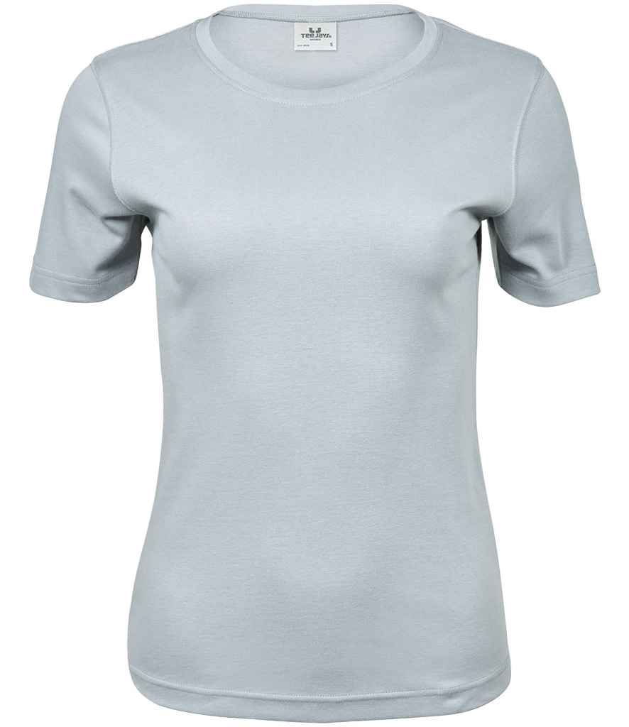 Tee Jays Ladies Interlock T-Shirt | Ice Blue - Lancashire Teamwear
