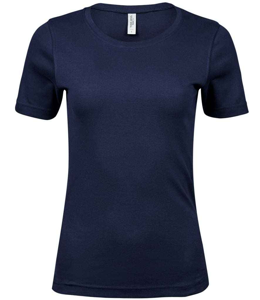 Tee Jays Ladies Interlock T-Shirt | Navy - Lancashire Teamwear