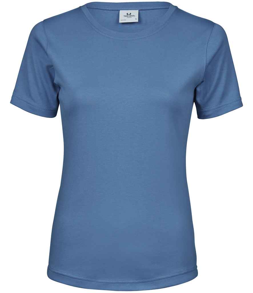 Tee Jays Ladies Interlock T-Shirt | Ocean Blue - Lancashire Teamwear