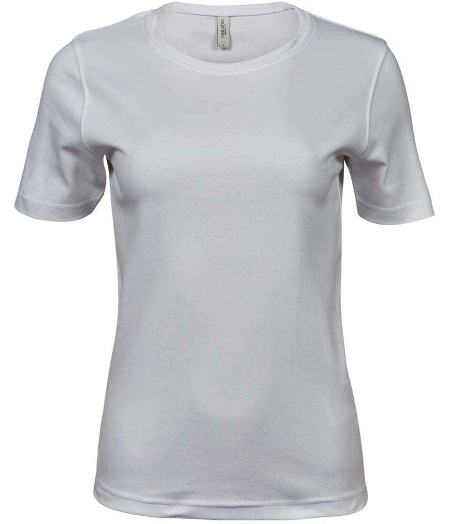 Tee Jays Ladies Interlock T-Shirt | White - Lancashire Teamwear