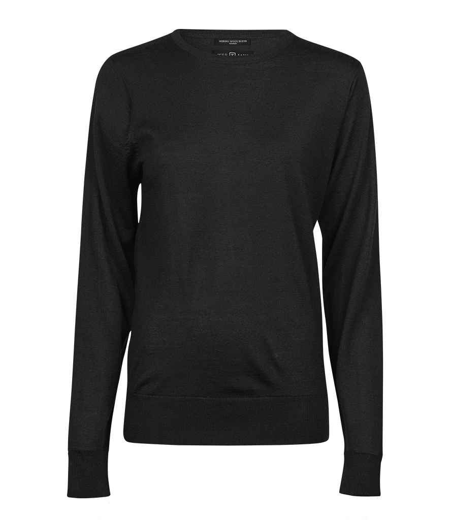 Tee Jays Ladies Crew Neck Sweater Black