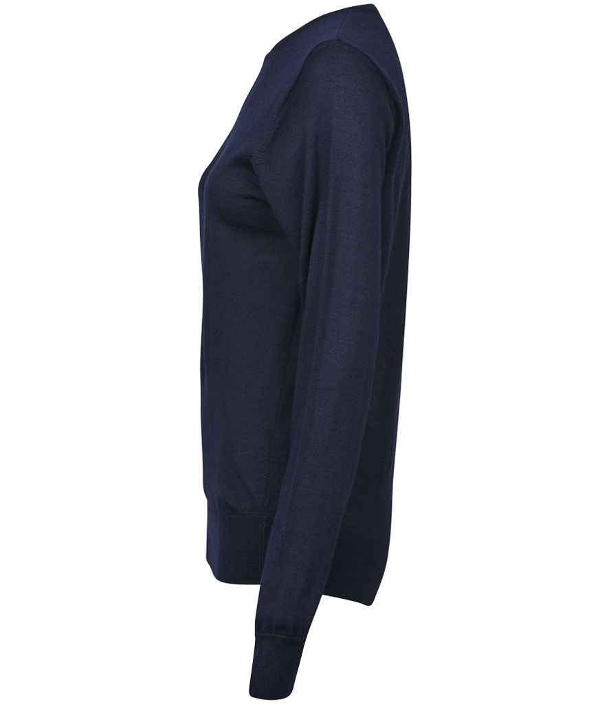 Tee Jays Ladies Crew Neck Sweater | Navy Jumper - Lancashire Teamwear
