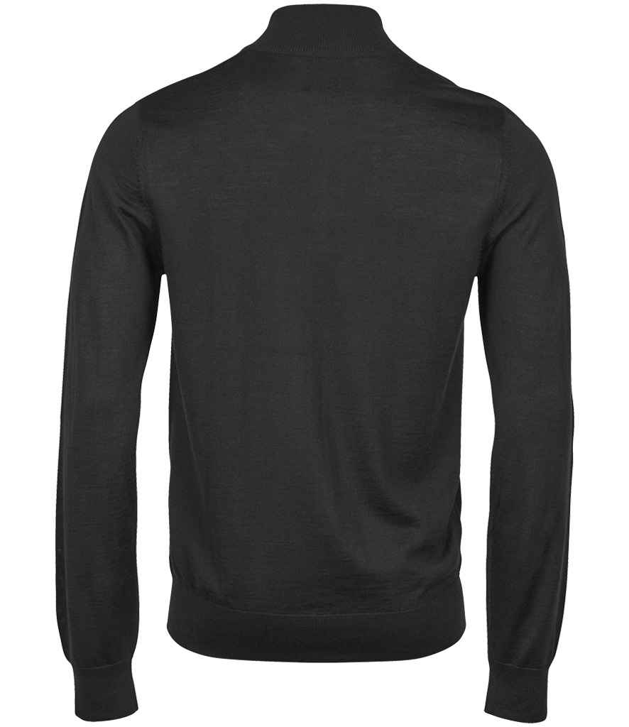Tee Jays Half Zip Sweater | Black Jumper - Lancashire Teamwear