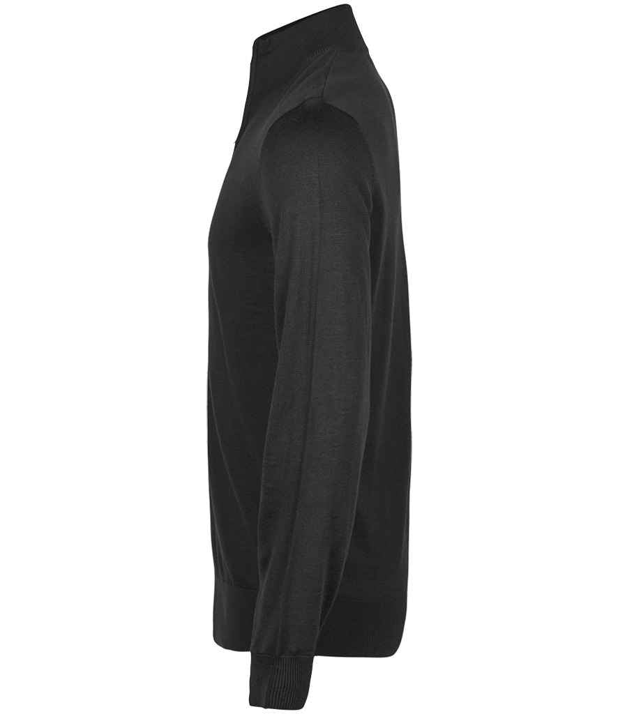 Tee Jays Half Zip Sweater | Black Jumper - Lancashire Teamwear