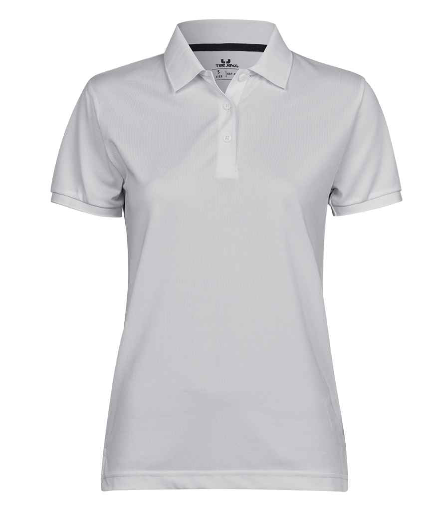 Tee Jays Ladies Club Polo Shirt | White - Lancashire Teamwear