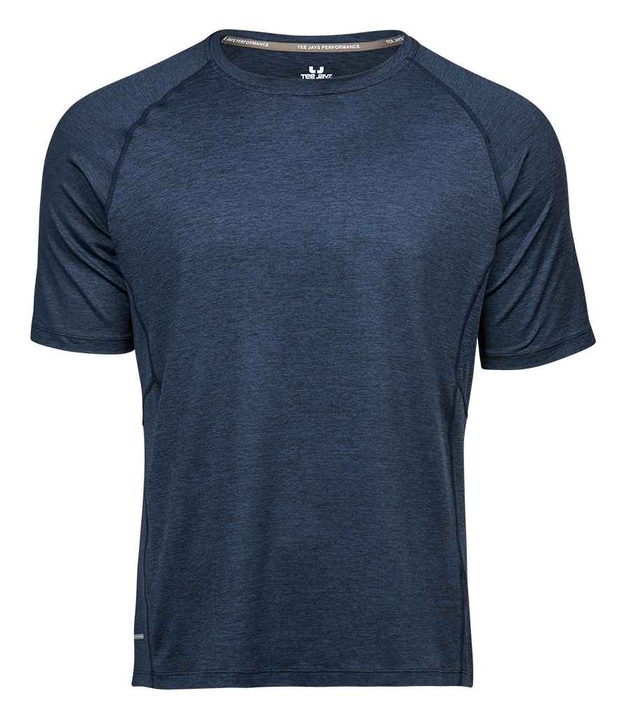 Tee Jays CoolDry™ T-Shirt | Navy Melange - Lancashire Teamwear