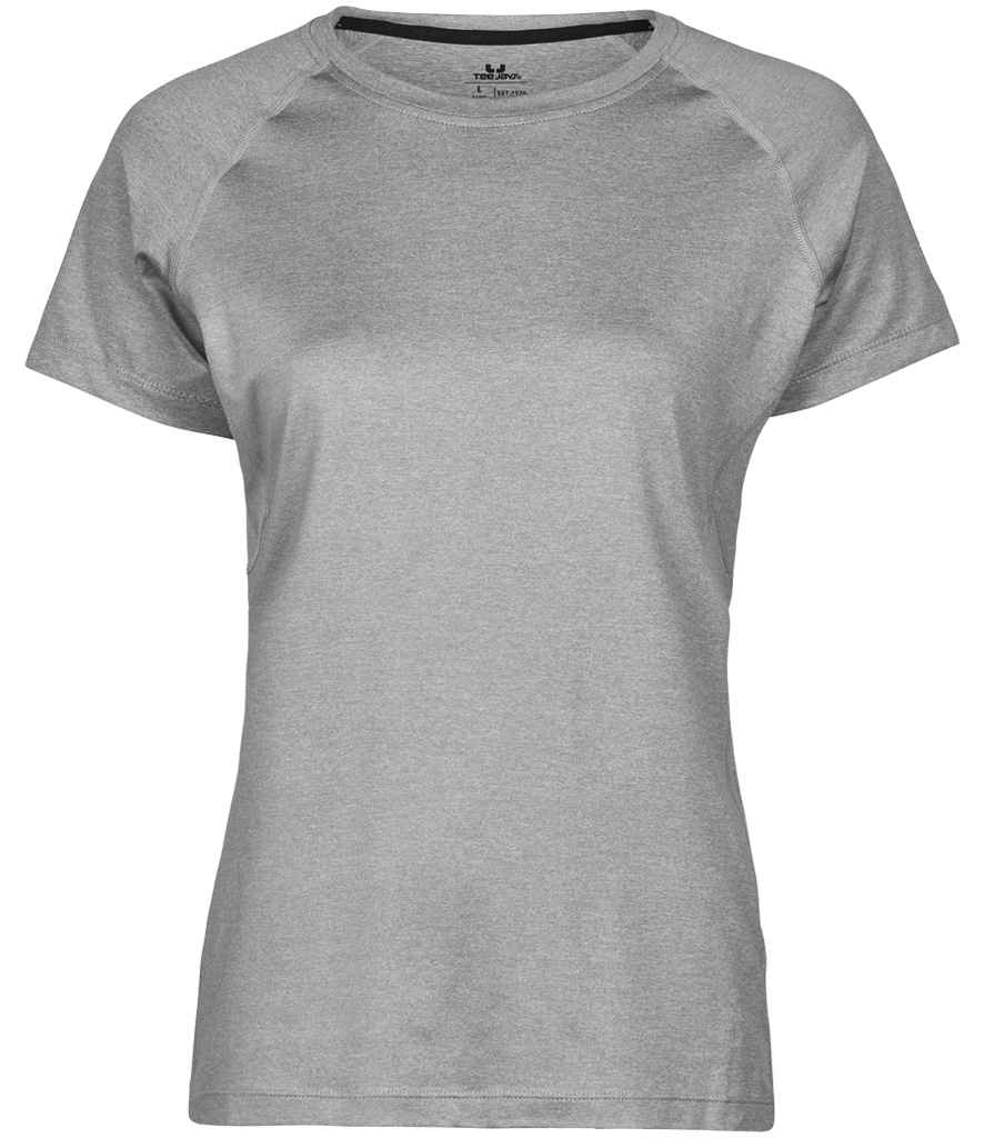 Tee Jays Ladies CoolDry™ T-Shirt | Grey Melange - Lancashire Teamwear