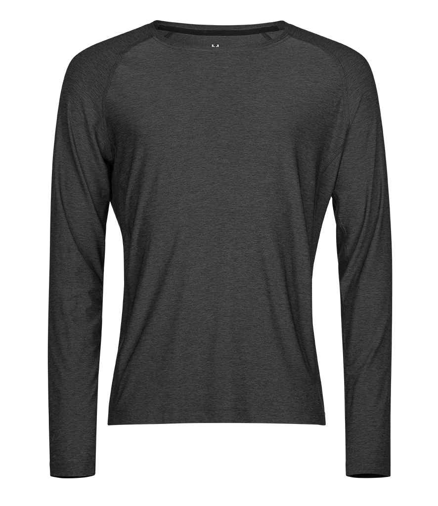 Tee Jays Long Sleeve CoolDry™ T-Shirt Black Melange