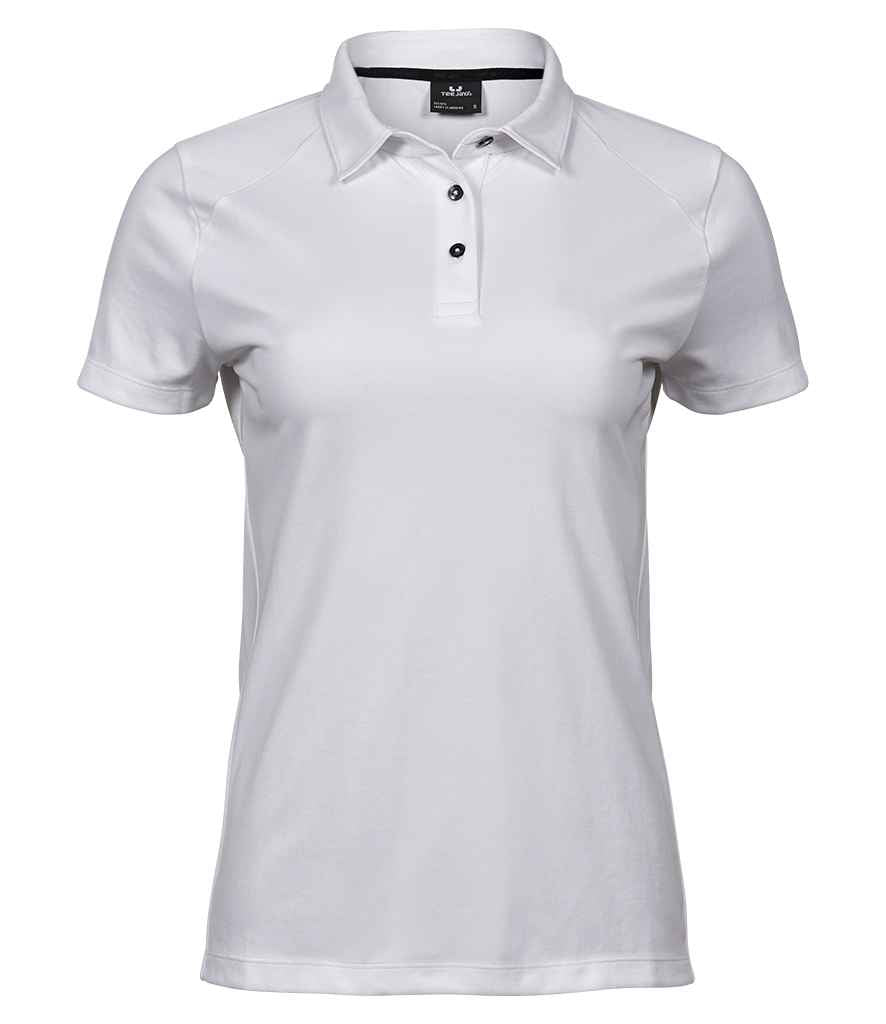Tee Jays Ladies Luxury Sport Polo Shirt | White - Lancashire Teamwear