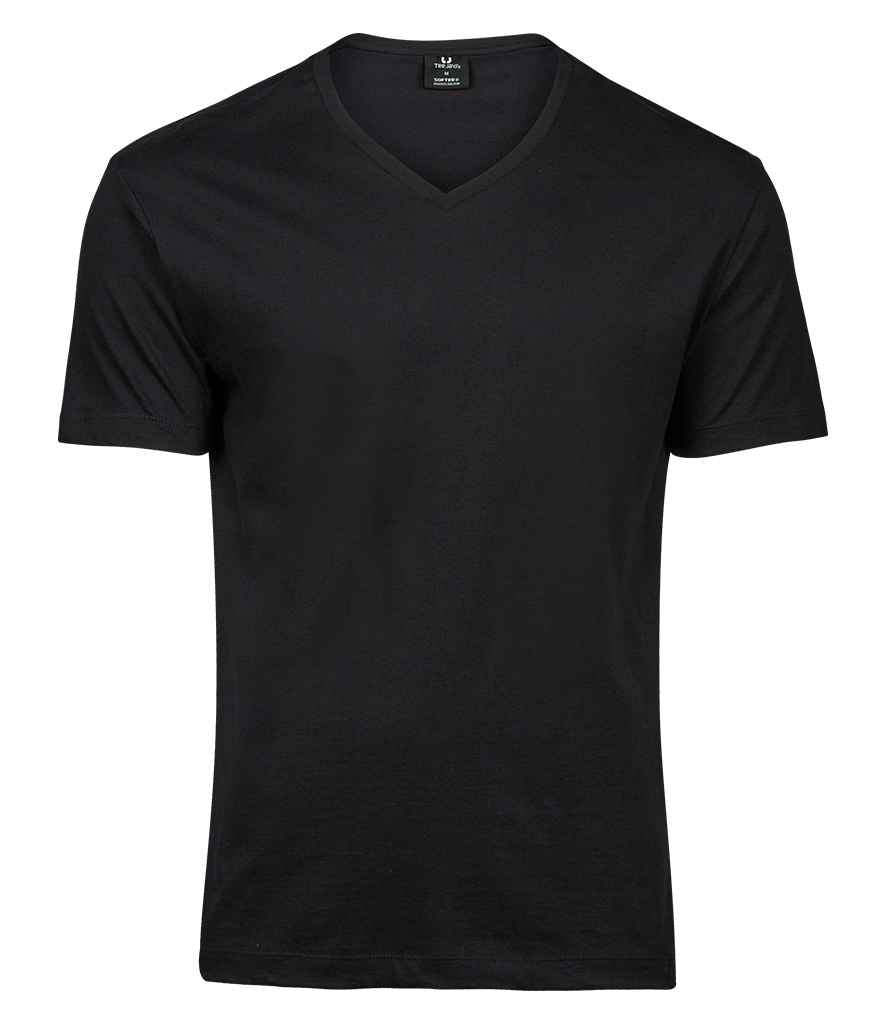 Tee Jays V Neck Sof T-Shirt | Black - Lancashire Teamwear