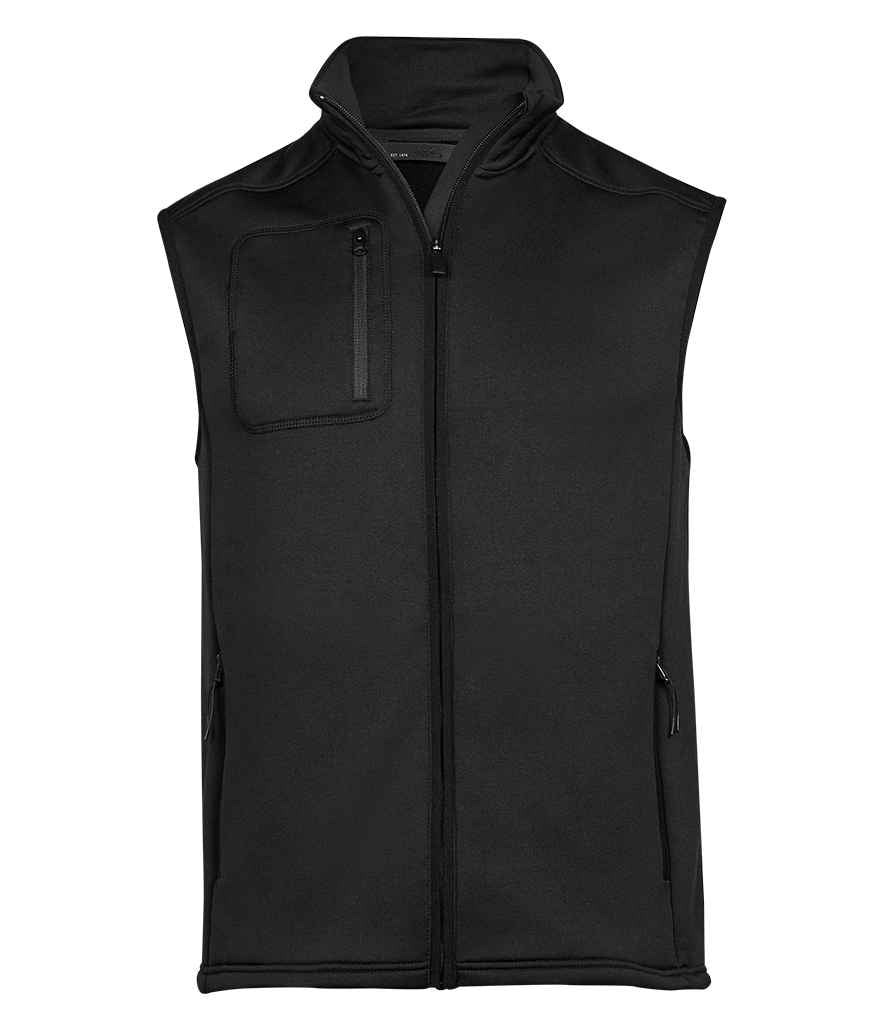 Tee Jays Stretch Fleece Bodywarmer | Black Gilet - Lancashire Teamwear