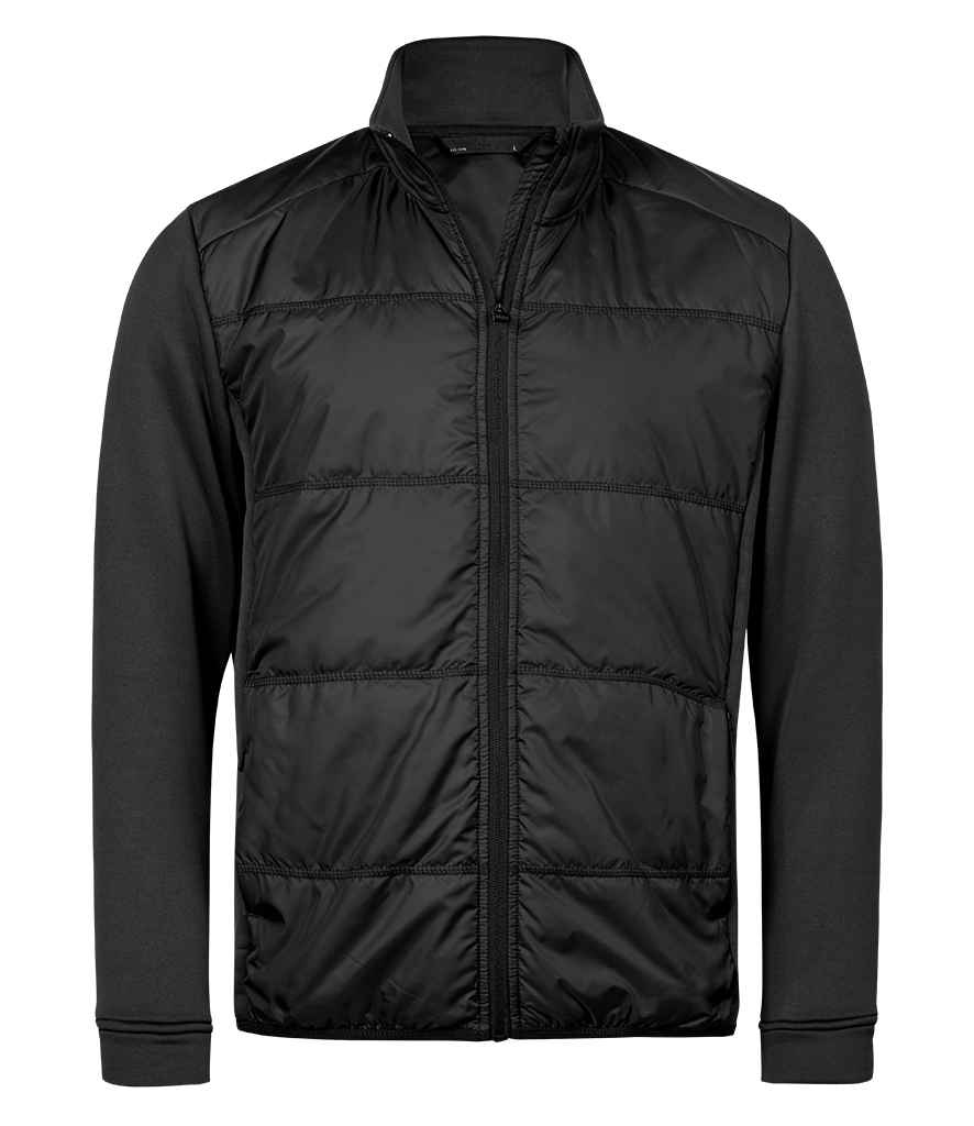 Tee Jays Hybrid-Stretch Jacket | Black/Black - Lancashire Teamwear