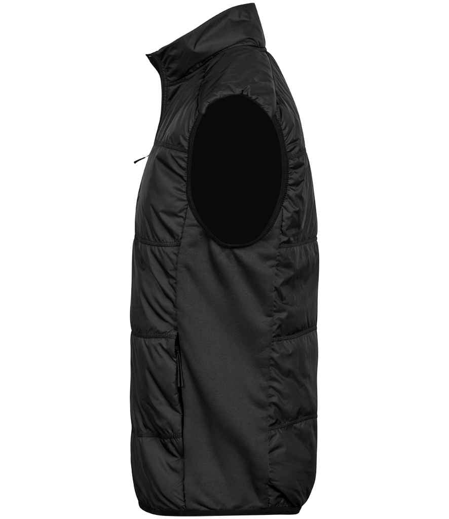 Tee Jays Hybrid-Stretch Bodywarmer | Black/Black Gilet - Lancashire Teamwear