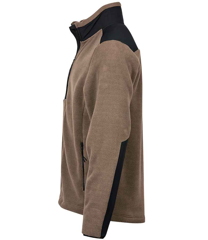 Tee Jays Mountain Fleece Jacket | Clay/Black - Lancashire Teamwear