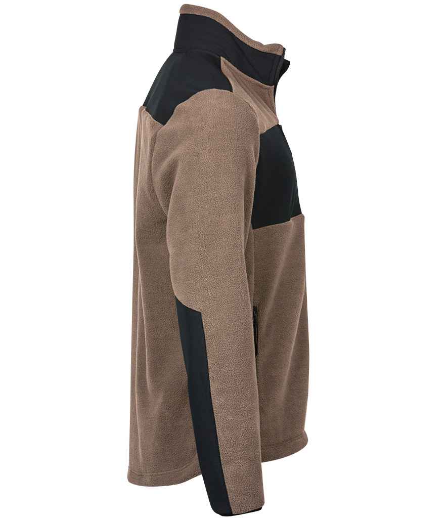 Tee Jays Mountain Fleece Jacket | Clay/Black - Lancashire Teamwear